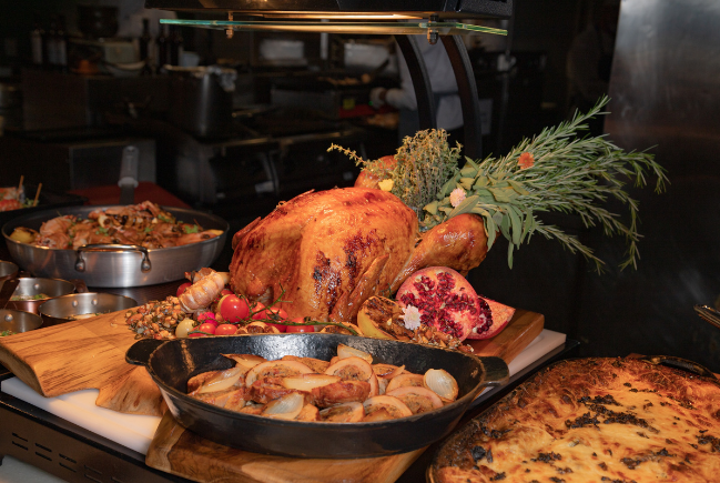 Peru de natal do almoço do Grand Hyatt São Paulo