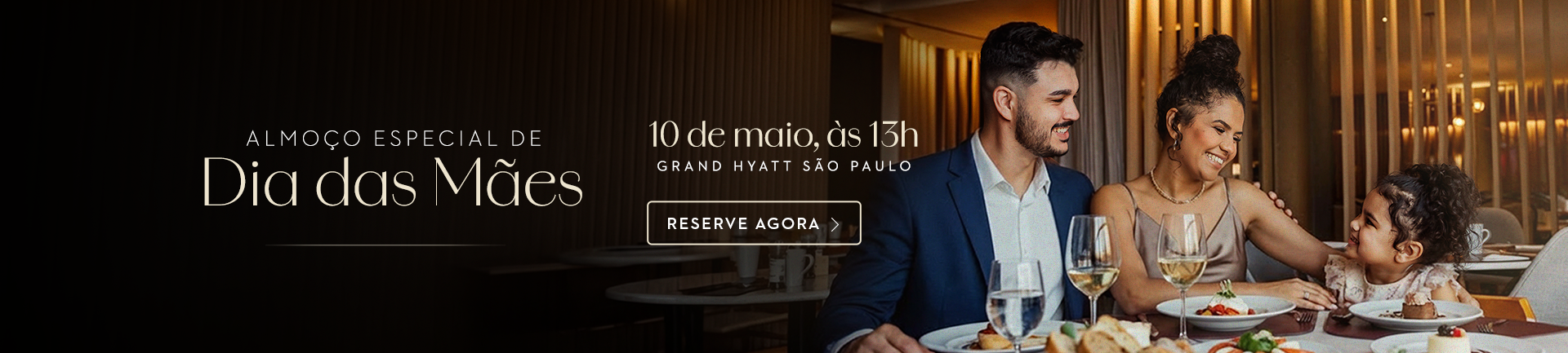 Banner de almoço de dia das mães do Grand Hyatt São Paulo
